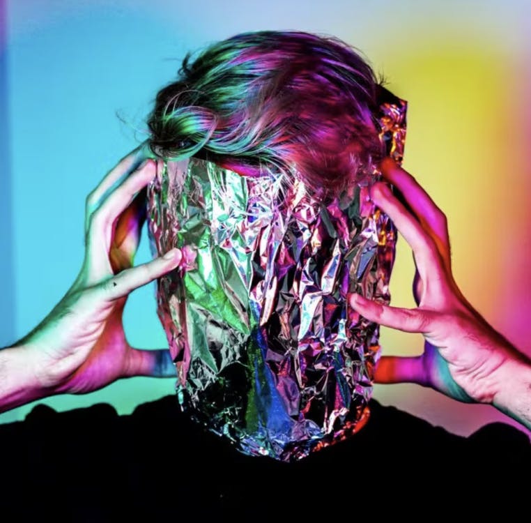 Foil Mask Conceptual Portrait Multicoloured Lighting Sonarworks Blog