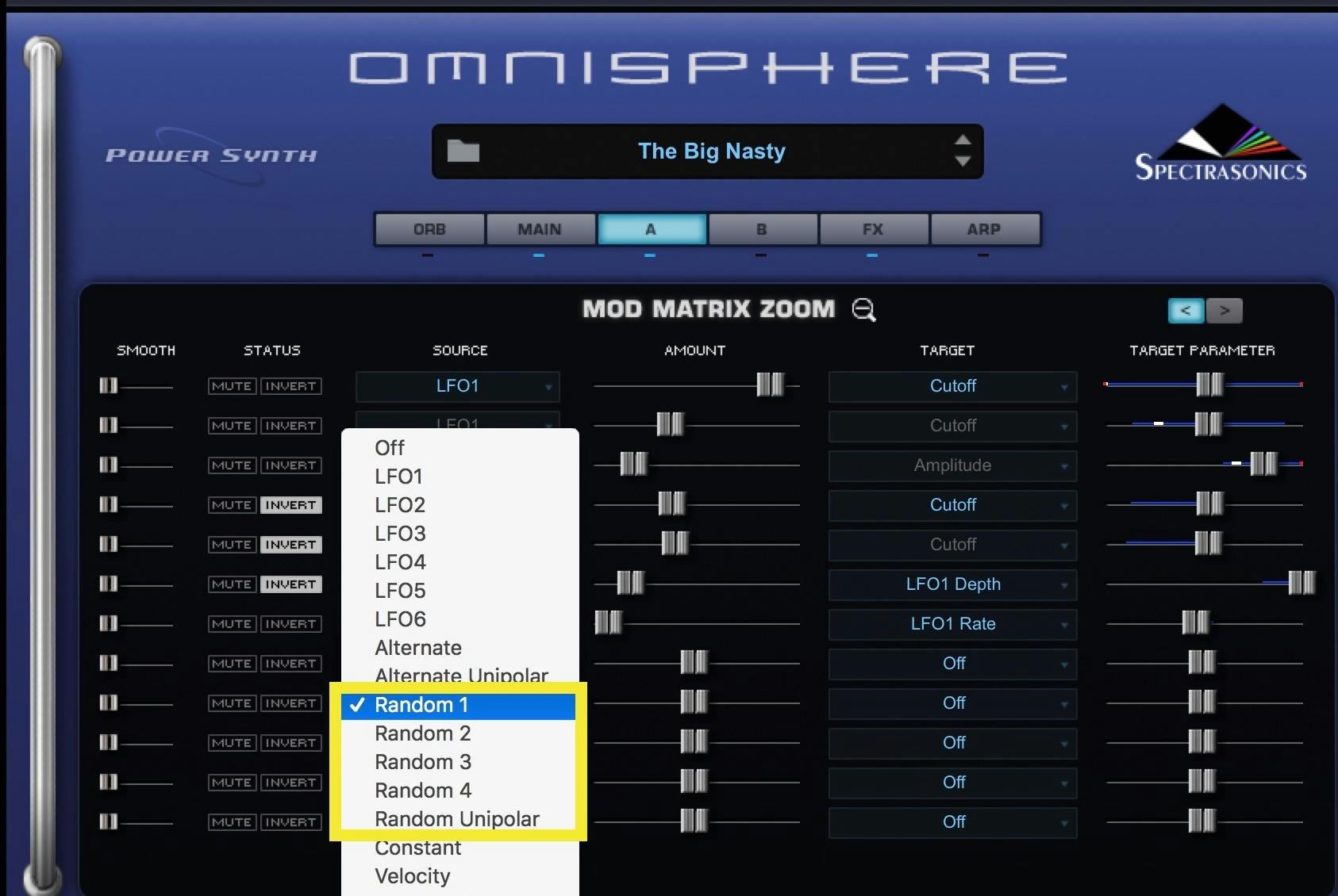 Omnisphere 2 from Spectrasonics includes several possible random modulation sources that do not sound exactly the same on each playback.