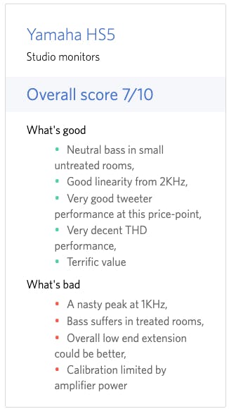 Yamaha HS5 Studio Monitor Review - Sonarworks Blog